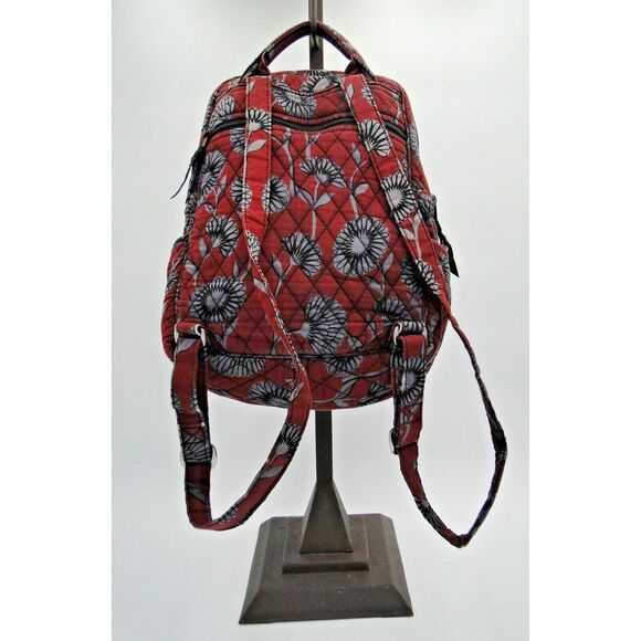 Vera Bradley Floral Burgundy ‎ & White Deco Daisy Purse Backpack main image 4